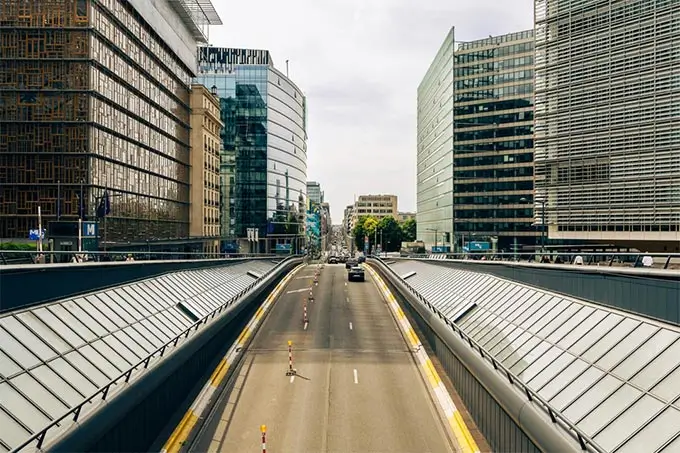 Im Europaviertel in Brüssel